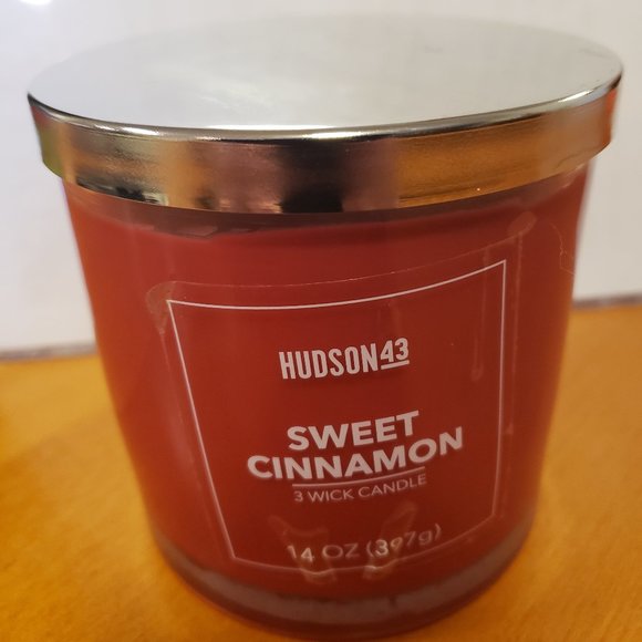 3 WICK CANDLE - SWEET CINNAMON 14oz /HUDSON 43 of JO-ANN STORES by EMPIRE CANDLE - Picture 1 of 4